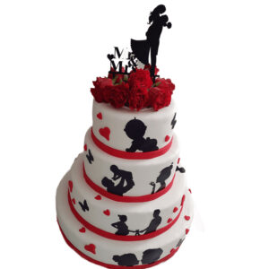 Tort 2 în 1 ( nunta și botez)